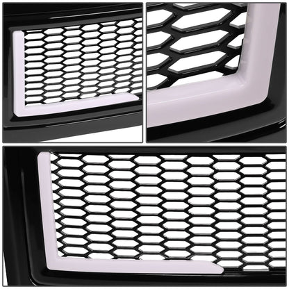 08-10 Ford F-250 F-350 F-450 F-550 Honeycomb Mesh Grille w/ LED DRL