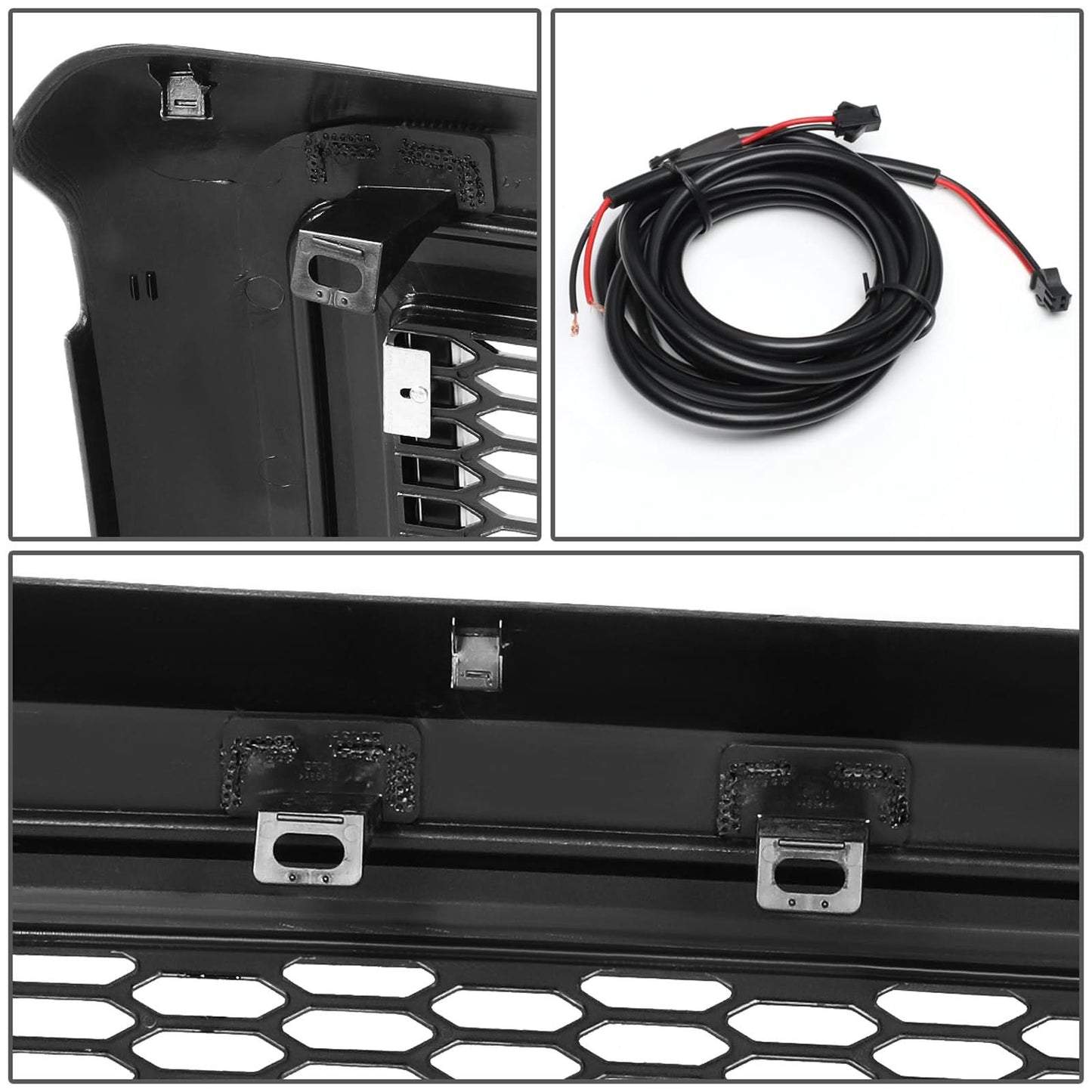 08-10 Ford F-250 F-350 F-450 F-550 Honeycomb Mesh Grille w/ LED DRL