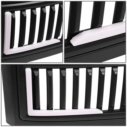 2008-2010 Ford F-250/F-350/F-450/F-550 Vertical Fence Style LED DRL Grille