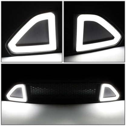 2015-2017 Ford Mustang Honeycomb Grille with LED DRL Lights