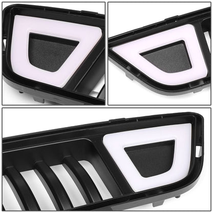 2015-2017 Ford Mustang Vertical Fence Style Front Lower Grille w/ LED DRL