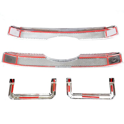 2011-2016 Ford F-250 F-350 Diamond Mesh Grille Overlay - Chrome