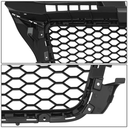 2009-2013 Audi A3 RS4 Style Grille with Parking Sensor Holes - Matte Black