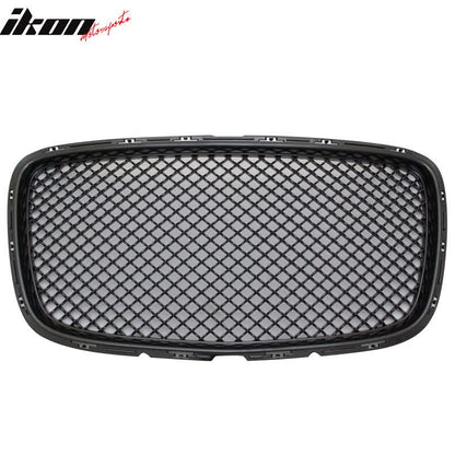 2015-2023 Chrysler 300 300C B Style Black Front Bumper Upper Grille