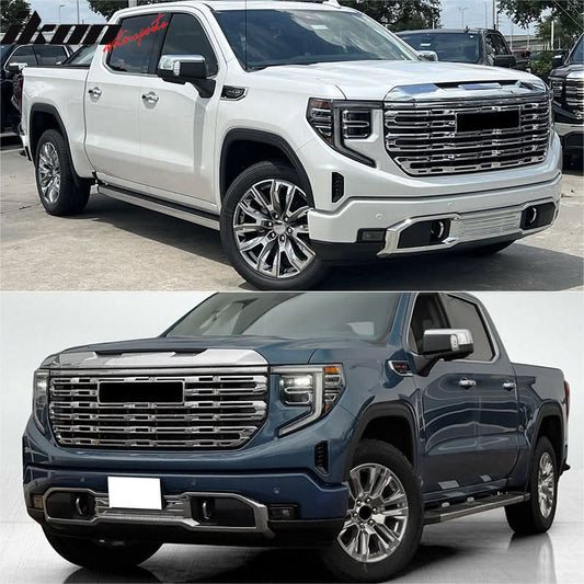 2022-2024 GMC Sierra 1500 Chrome Denali Style Front Hood Grille Grill