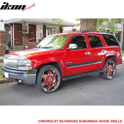 1999-2002 Chevy Silverado Suburban Tahoe Vertical Chrome Grille ABS