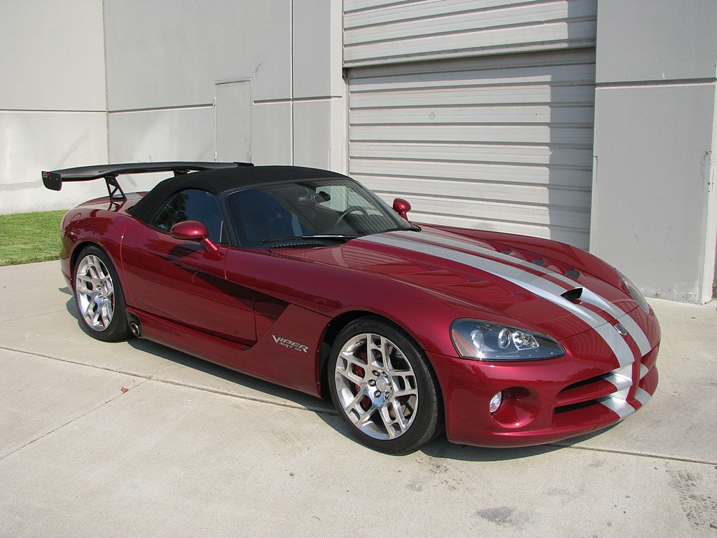 GTC-500 Carbon Fiber Adjustable Wing - Dodge Viper Convertible 2003 - 2010