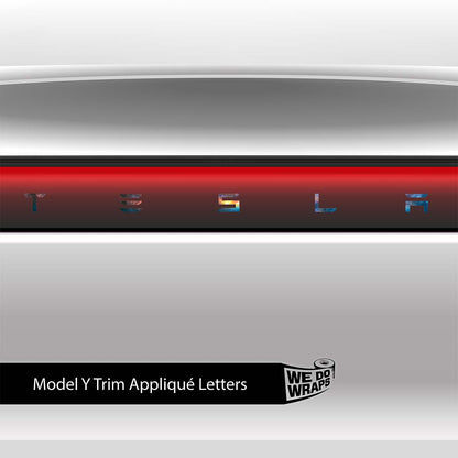 Galaxy Tesla Emblem Decals (Front + Back) | Model Y