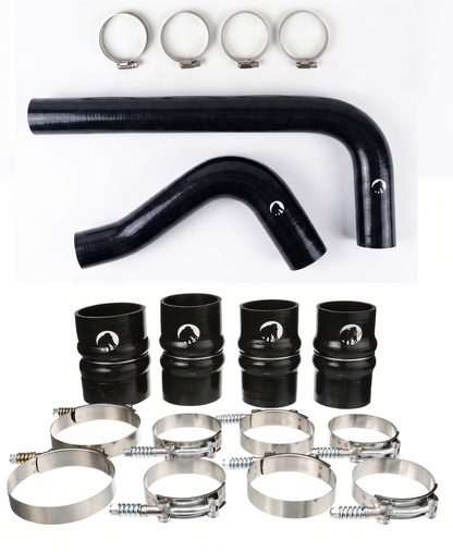 Heavy Duty Silicone Intercooler and Coolant Hose Kit Compatible With 2010-2012 Dodge Ram Cummins 2500 3500 6.7L Diesel