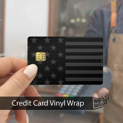 Ghost Black Patriot Flag | NFC Key Card Wrap