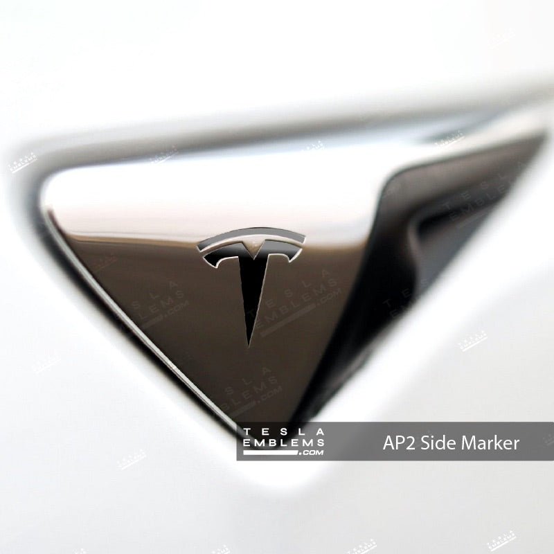 3M Gloss Black Tesla Autopilot Camera Side Marker Decals (2pcs)