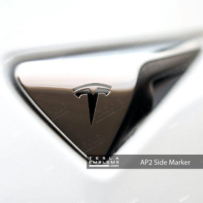 3M Gloss Black Tesla Autopilot Camera Side Marker Decals (2pcs)