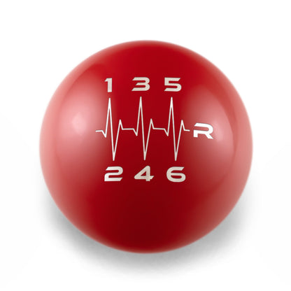 Billetworkz Weighted Shift Knob - 6-Speed Heartbeat Engraving - Honda