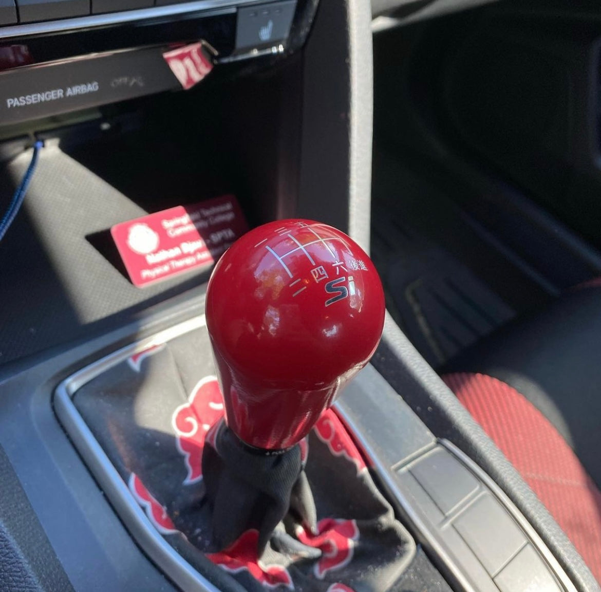 Billetworkz Weighted Shift Knob - 6-Speed Si Japanese Engraving - Honda