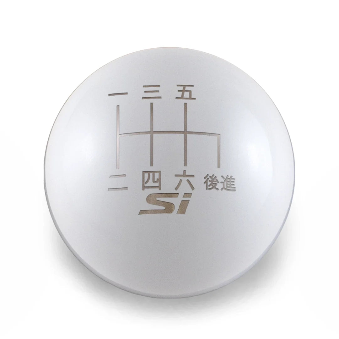 Billetworkz Weighted Shift Knob - 6-Speed Si Japanese Engraving - Honda