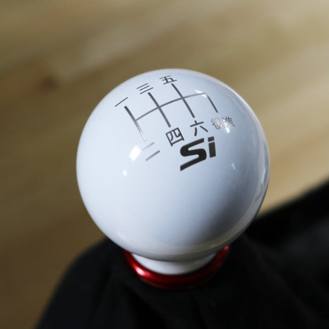 Billetworkz Weighted Shift Knob - 6-Speed Si Japanese Engraving - Honda