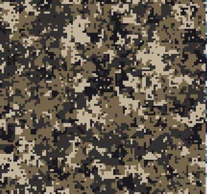 Digital Camouflage Printed Blackout Hood Rubicon Mojave decal set- fits 2020 and newer Jeep Gladiator