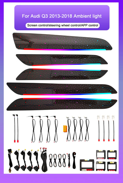 Audi Q3 Interior 64-Color Starry Sky Style LED Ambient Light Kit 2013 - 2018