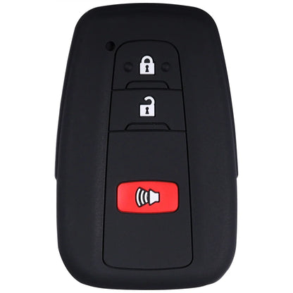 Silicone Key Fob Cover for Toyota Rav4 Corolla Camry Highlander Prius