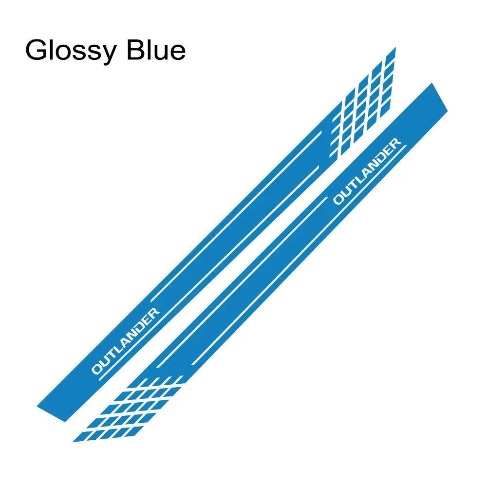 Door Side Skirt Stripe Decal for Mitsubishi Outlander | 2-Piece Vinyl Sticker Kit