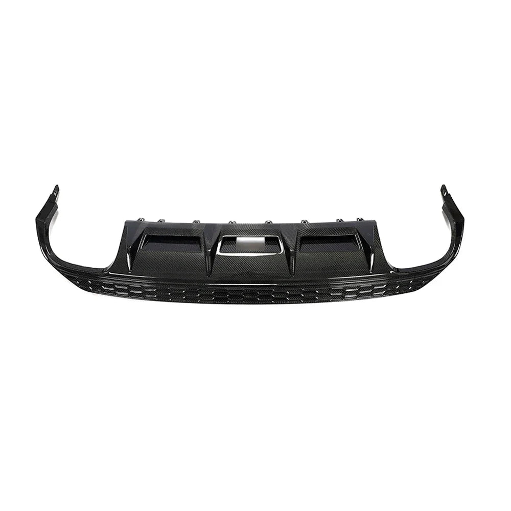 Audi A3 8V S-Line Sedan Carbon Fiber Gloss Black Rear Bumper Diffuser Lip 2016