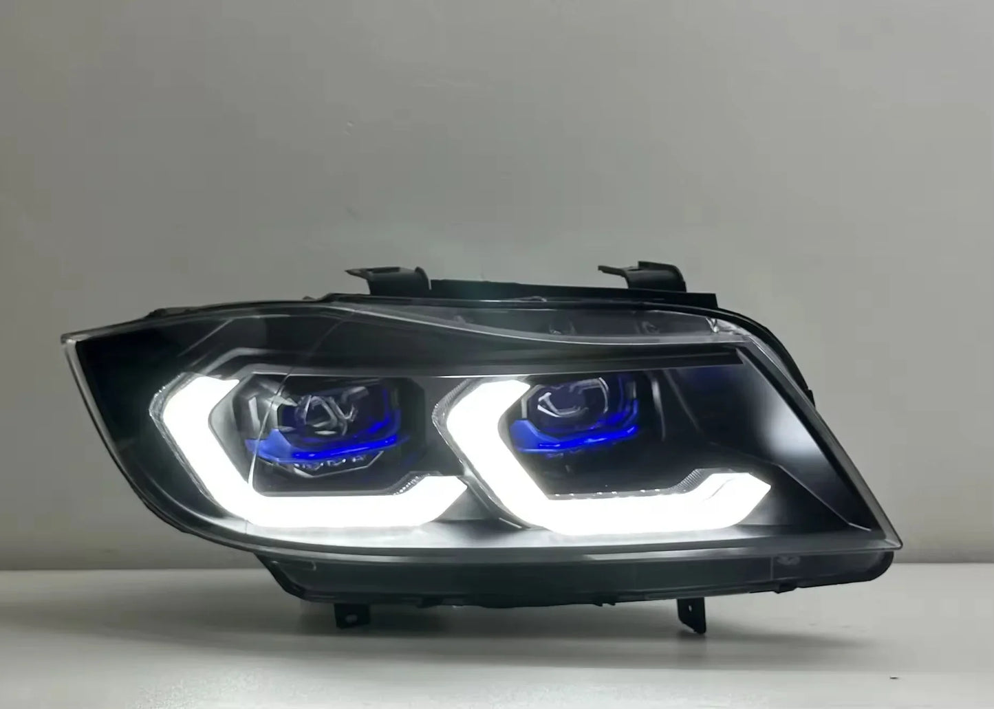 BMW 3 Series E90 LED Headlight Assembly with Dual-Color DRL 2005 - 2012