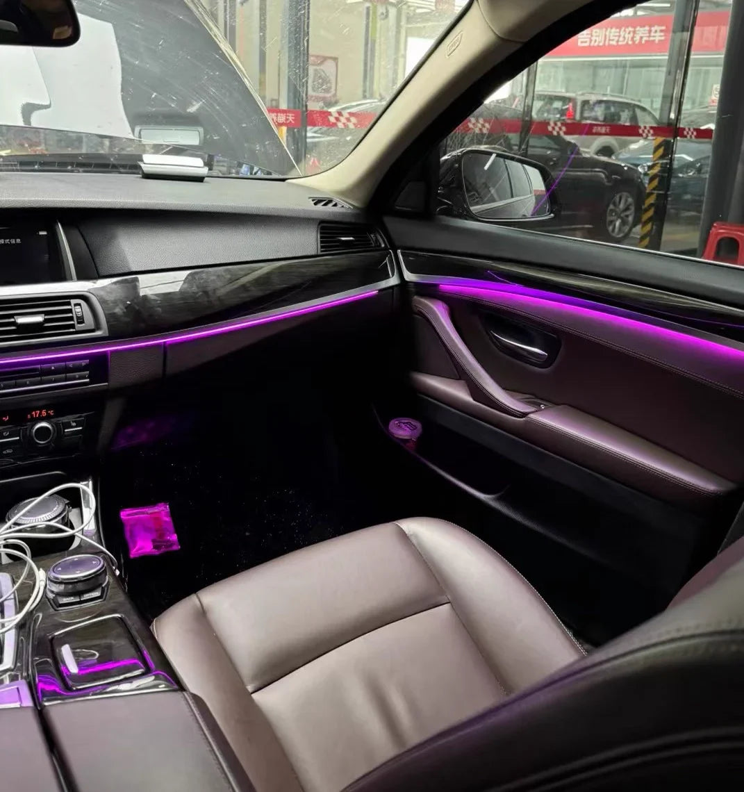 BMW 5 Series F10 / F11 / F18 Interior 64-Color Rainbow Symphony LED Ambient Light Kit 2010 - 2018