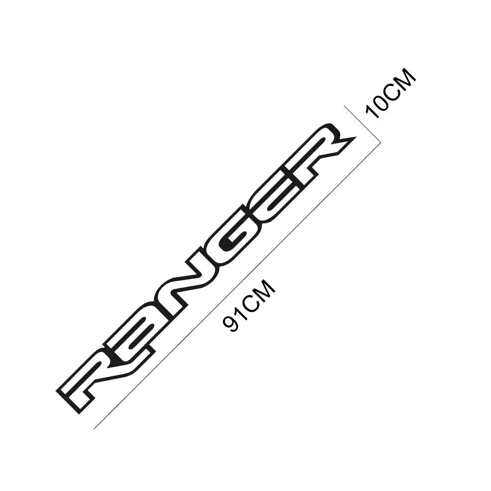Front Windshield Logo Graphic Decal for Ford Ranger | Custom Vinyl Film Truck Cover