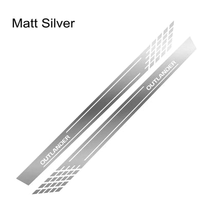 Door Side Skirt Stripe Decal for Mitsubishi Outlander | 2-Piece Vinyl Sticker Kit
