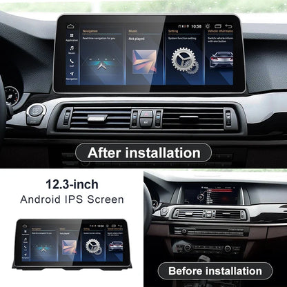 12.3inch BMW 5 2010-2017 F10 F11 Series Android13 Car Multimedia Wireless Carplay