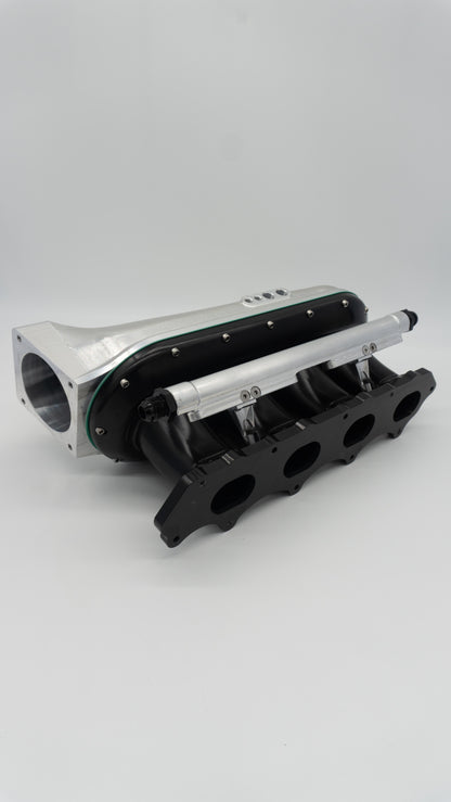 ASE H22 H Series Billet Intake Manifold Black Silver