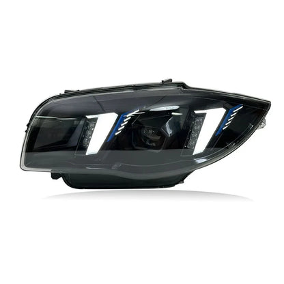 BMW 1 Series E87 Snake Eye Laser LED Headlight Assembly with Dual-Color DRL (Yellow / White) 2004 - 2011 (116i / 118i / 120i / 125i)