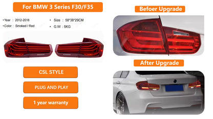 CSL Style LED Tail Lights for BMW 3 Series F30/F35 2012-2018