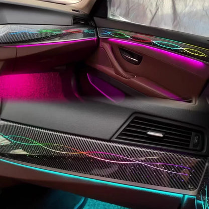 BMW 5 Series F10 / F11 / F18 Interior 64-Color Symphony Rainbow LED Ambient Light Bar Kit 2010 - 2017