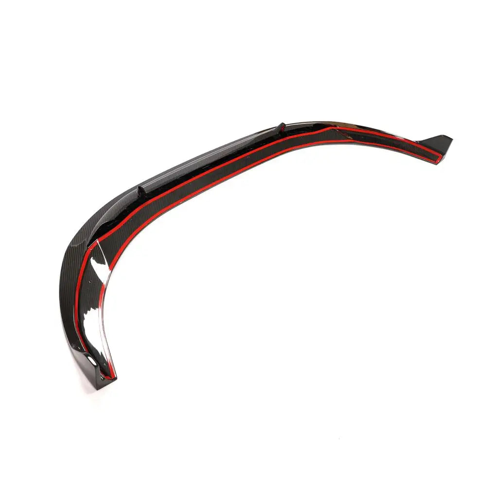 Audi A4 B9 S-Line / S4 Sedan Carbon Fiber 3D Style Front Bumper Lip Splitter Chin Spoiler 2020 - 2021
