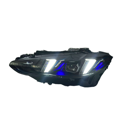 V3 Smoked Snake Eye Tri-Color LED Headlights for BMW G22 4 Series, G80 M3 & G82 M4 2021-2025