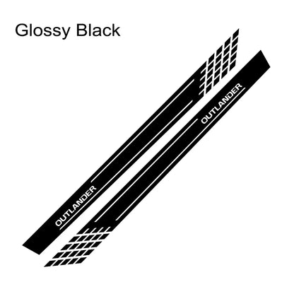 Door Side Skirt Stripe Decal for Mitsubishi Outlander | 2-Piece Vinyl Sticker Kit