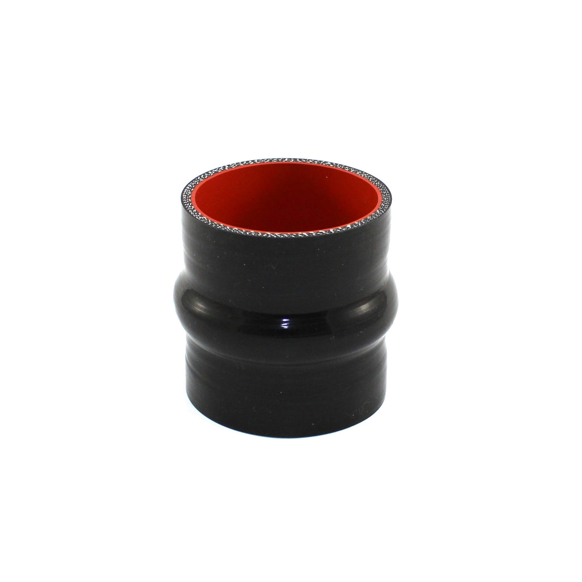 2.5" ID x 3" Long Silicone Hump Hose, Gloss Black
