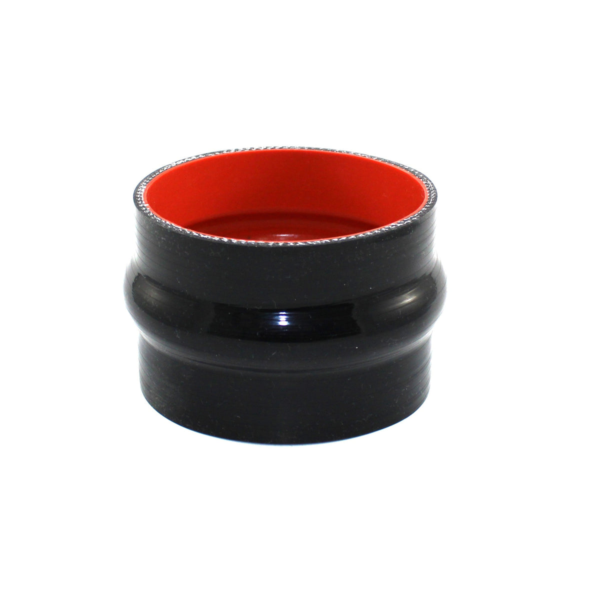 4" ID x 3" Long Silicone Hump Hose, Gloss Black