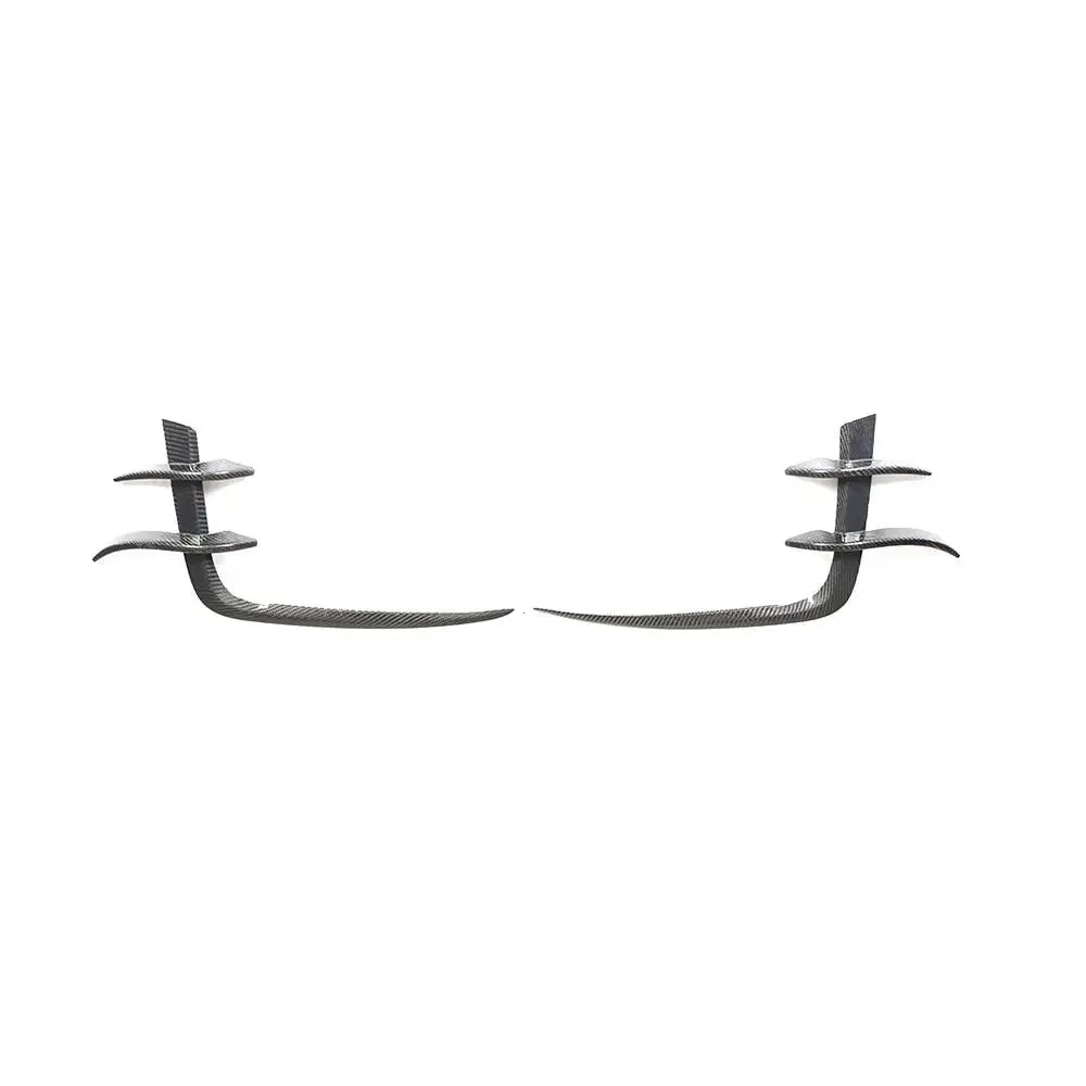 Audi A5 S-Line / S5 B9 Carbon Fiber Front Bumper Canard Fins 2017 - 2019