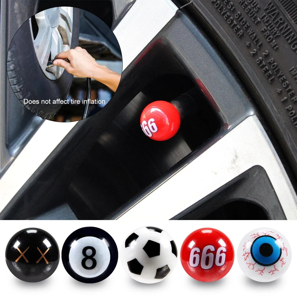AUTCOAT 4/8Pcs Universal Car Tire Valve Caps | Dust Proof Stem Covers for Cars, Trucks, and SUVs