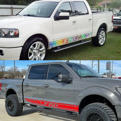 Long Body Stripe Door Side Decal for Ford F-150 Raptor | Full-Length Vinyl Truck Graphics