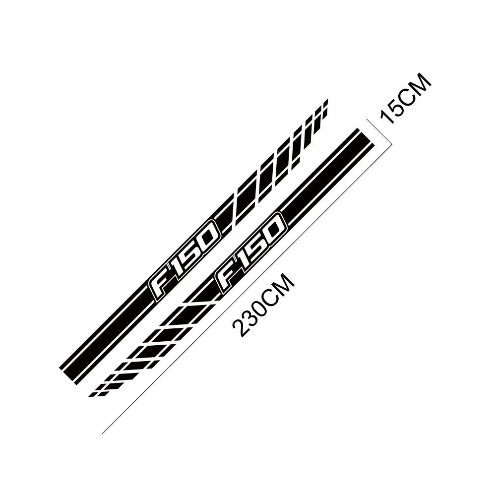 Long Body Stripe Door Side Decal for Ford F-150 Raptor | Full-Length Vinyl Truck Graphics