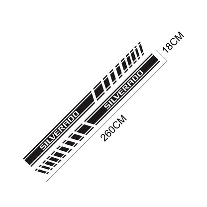 Door Side Stripe Decal for Chevrolet Silverado 1500 LT / LTZ / WT / Trail Boss / RST | Vinyl Truck Sticker