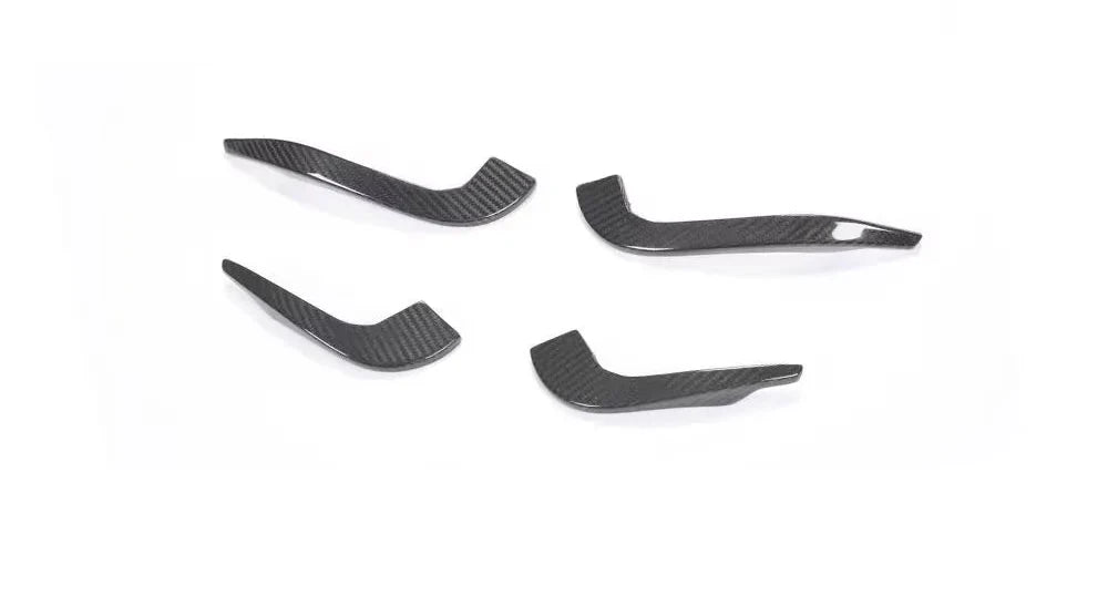 Audi RS3 8V Sedan Carbon Fiber Front Bumper Fins 2017 - 2019