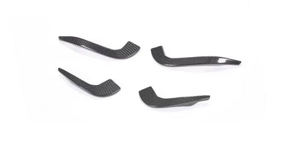 Audi RS3 8V Sedan Carbon Fiber Front Bumper Fins 2017 - 2019