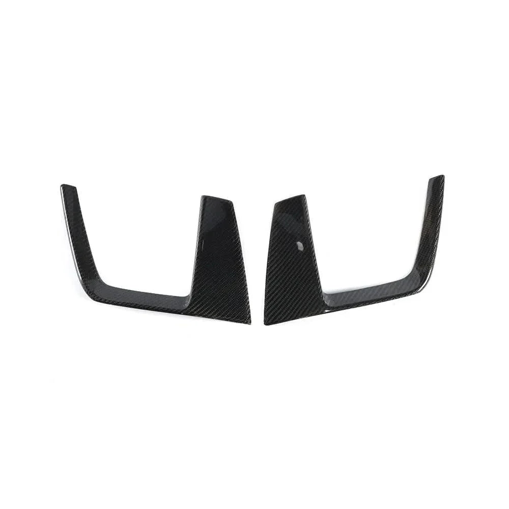 Audi A4 B9 S-Line / S4 B9 (2017-2019) Carbon Fiber Front Fog Vent Trims – 2PC B Style Accent Kit