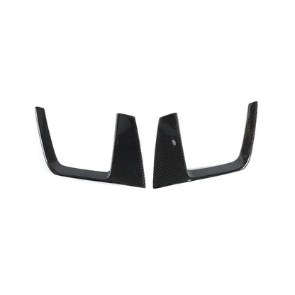 Audi A4 B9 S-Line / S4 B9 (2017-2019) Carbon Fiber Front Fog Vent Trims – 2PC B Style Accent Kit