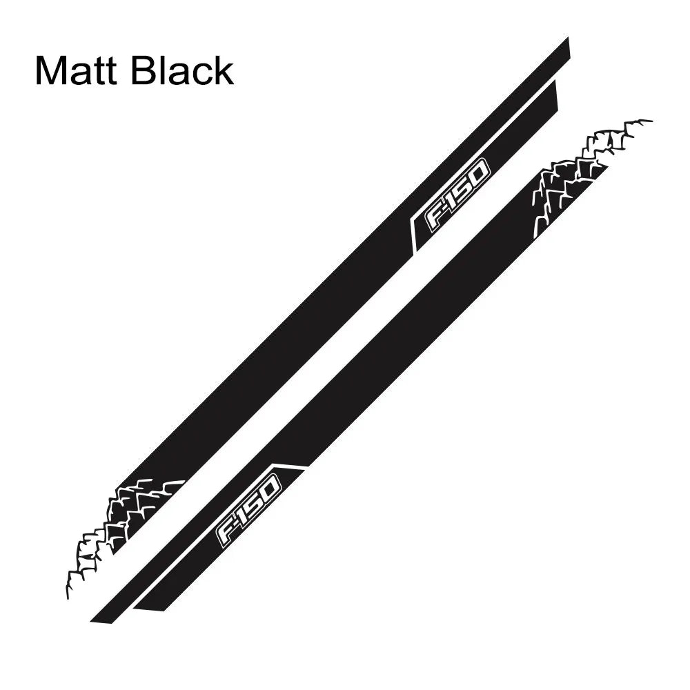 Mountain Stripe Door Side Decal for Ford F-150 Raptor | Full-Length Vinyl Tuning Cover