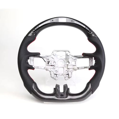 LED RPM Carbon Fiber Steering Wheel for Ford Mustang EcoBoost, GT & Shelby 2018-2023